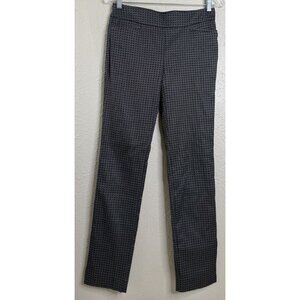 Chicos 000T (Actual 28x29) Geometric Gray  Pull On Stretch Pants EUC
